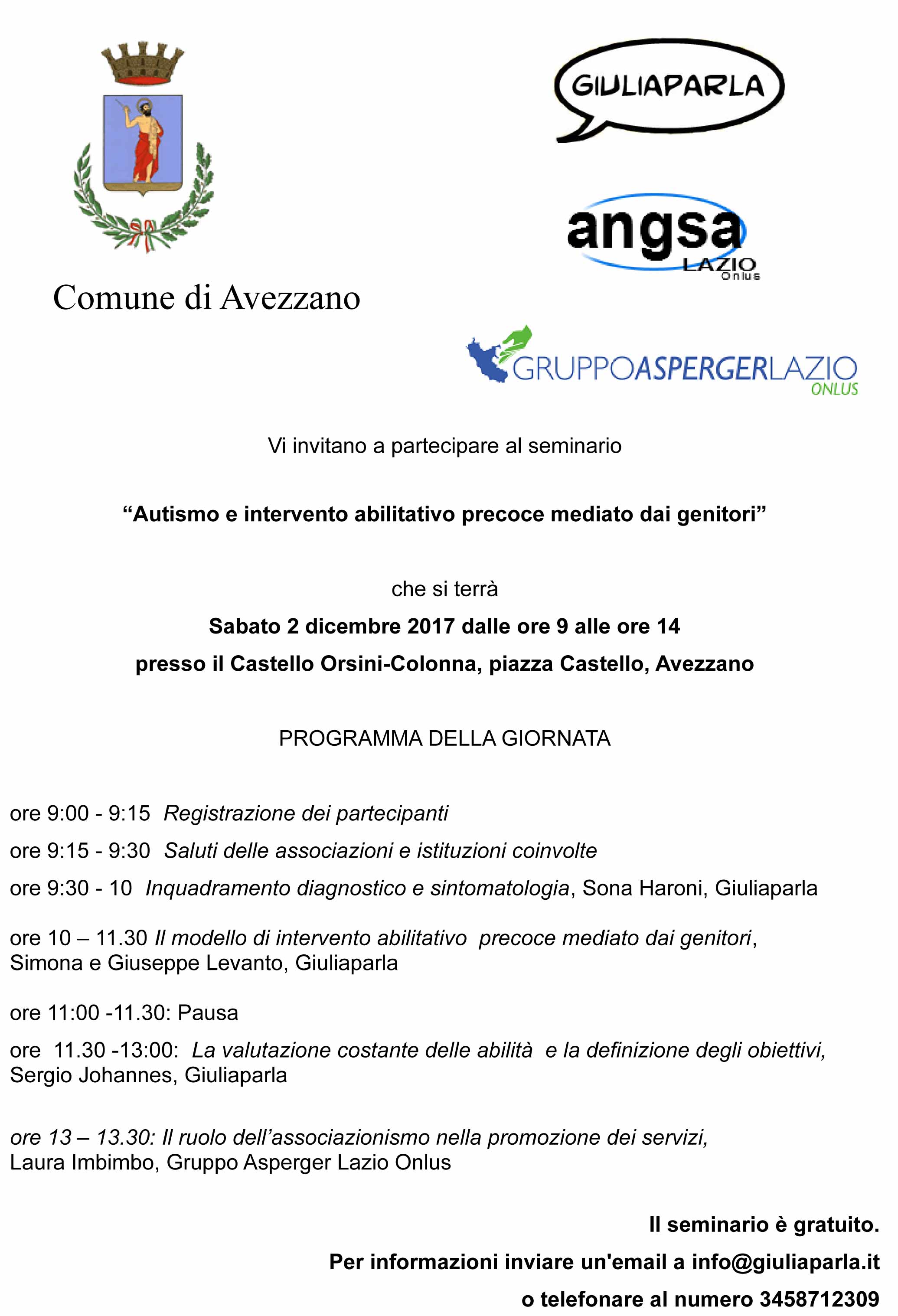 invito al seminario 2 dicembre avezzano